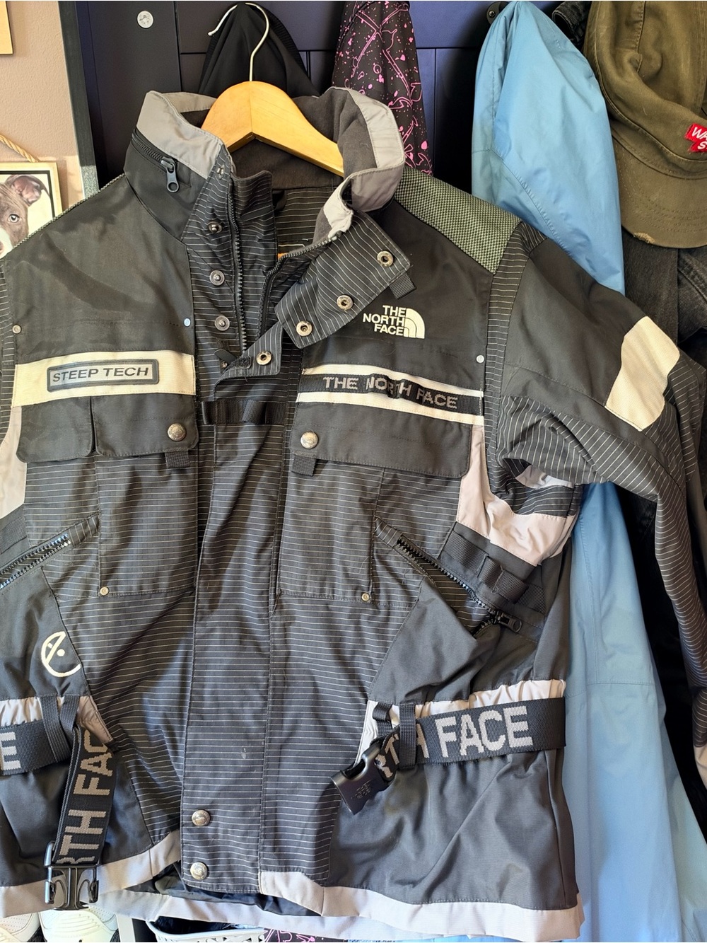 The North Face Steep Tech Men's Black and Gray Ski Jacket